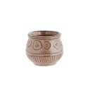 mini pot de fleur gres emaille rose beige madam stoltz