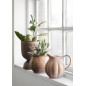 mini pot de fleur gres emaille rose beige madam stoltz