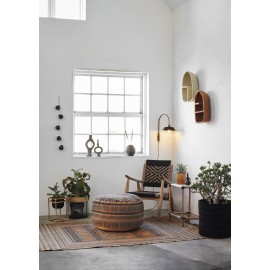 applique metal dore laiton abat jour naturel herbier madam stoltz