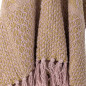 plaid coton recycle rose jaune bloomingville rodion