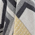 plaid chic coton motif graphique design gris jaune bloomingville annli