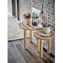 cache pot design retro vintage gres beige bulles bloomingville deia