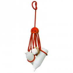 ACCESSOIRE DESIGN DOUCHE OCTOPUS rouge