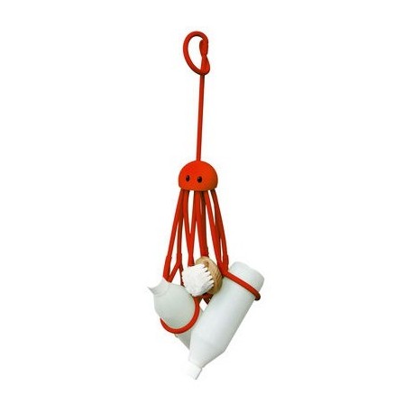 Accessoire design douche octopus rouge pa design