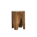 bout de canape design tabouret bois fonce manguier house doctor okta