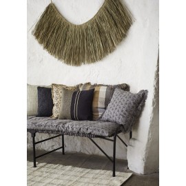Madam Stoltz natürlicher Jute-Wohnzimmer-Kissenbezug