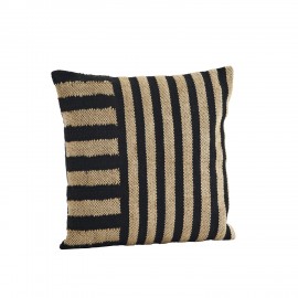 Housse de coussin salon naturel jute Madam Stoltz