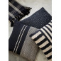 housse de coussin salon raye carre noir naturel jute madam stoltz housse de coussin salon raye carre noir naturel jute madam stoltz