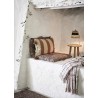 housse de coussin salon rayures lin naturel rouille madam stoltz