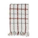 plaid coton recycle blanc rose madam stoltz