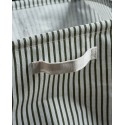 panier rangement tissu vert rayures house doctor