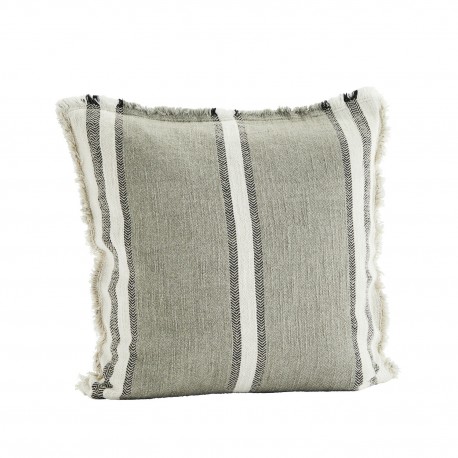 Grande housse coussin franges Madam Stoltz