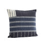 grand coussin carre salon bleu raye chic coton madam stoltz grand coussin carre salon bleu raye chic coton madam stoltz