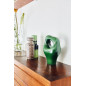 objet design decoratif sculpture ceramqiue verte hk living