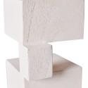 objet deco architectural sculpture bois acajour blanc hk living