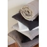 housse coussin maille coton tisse brun fonce ib laursen
