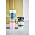 hk living mug gobelet a cafe ceramique rose