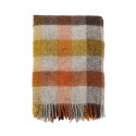 plaid chaud laine jaune multicolore motif carreaux klippan