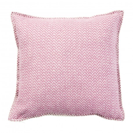 housse de coussin laine agneau rose nude pastel klippan Chevron