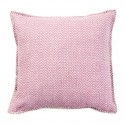 housse de coussin laine agneau rose nude pastel klippan Chevron