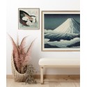 affiche japonaise mont fuji ukiyo the dybdahl mount fuji