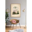 affiche ancienne paysage tropical cocotier the dybdahl