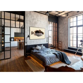 affiche poisson vintage ancienne the dybdahl dot galore