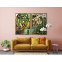 poster dessin tropical fougeres the dybdahl ferns