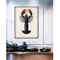 affiche homard vintage the dybdahl lobster