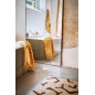 petit tapis design retro vintage hk living beige marron interplay