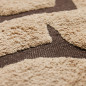 petit tapis design retro vintage hk living beige marron interplay