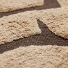 petit tapis design retro vintage hk living beige marron interplay