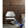 housse coussin blanc ecru bleu motif brode franges nordal ursa