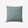 grande housse de coussin petites fleurs bleu style liberty nordal