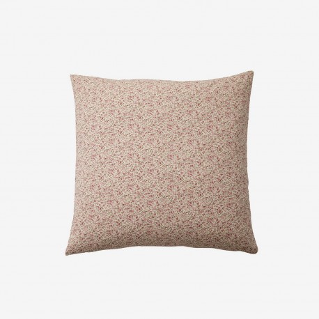 grande housse coussin rose petites fleurs style liberty coton nordal