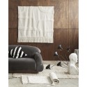 housse coussin velours noir blanc chic rayures obliques nordal