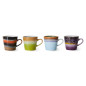 Mugs à cappuccino grès HKliving Solid set de 4