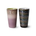 gobelets a cafe vintage ceramique hk living forest set de 2