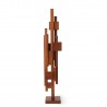 sculpture abstraite bois fonce brutalisme hk living skyline m