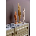 sculpture abstraite bois orange hk living skyline s