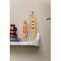 sculpture abstraite bois orange hk living skyline s