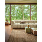 grande sculpture abstraite brutalisme bois fonce skyline l