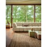 grande sculpture abstraite brutalisme bois fonce skyline l