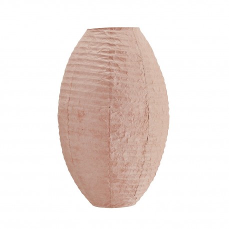 abat jour suspension vertical papier rose saumon madam stoltz