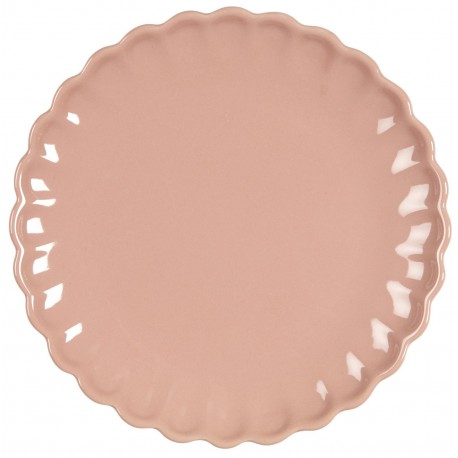 assiette plate campagne rose corail uni ib laursen mynte