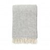 plaide laine agneau gris clair classique klippan preppy
