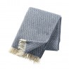 plaid chaud laine agneau bleu klippan knut