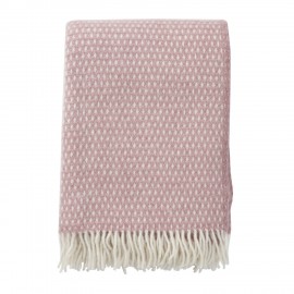 couverture chaude rose pastel laine agneau klippan knut