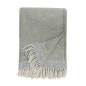 plaid laine agneau vert amande klippan harald