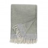 plaid laine agneau vert amande klippan harald